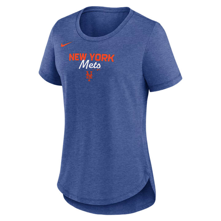 Nike Nike X MLB T Shirts Women's Pink Blue Heather Crew Neck Moderate
