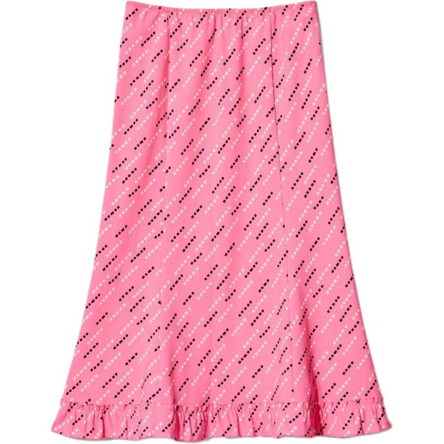 UNIQLO Francesco Risso Casual Long Skirts Women's Peach Pink Moderate