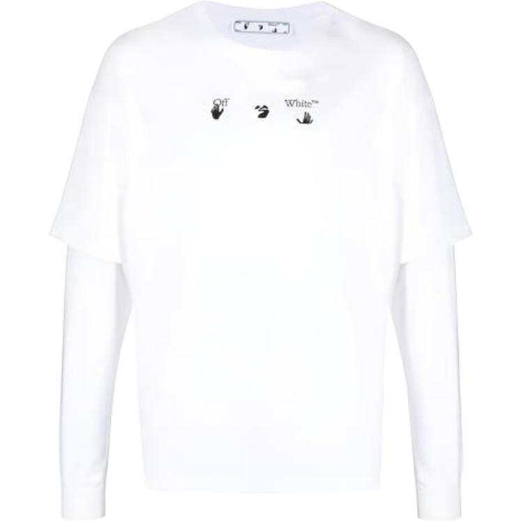 OFF-WHITE OFF WHITE SS21 T Shirts Men's White Crew Neck Moderate