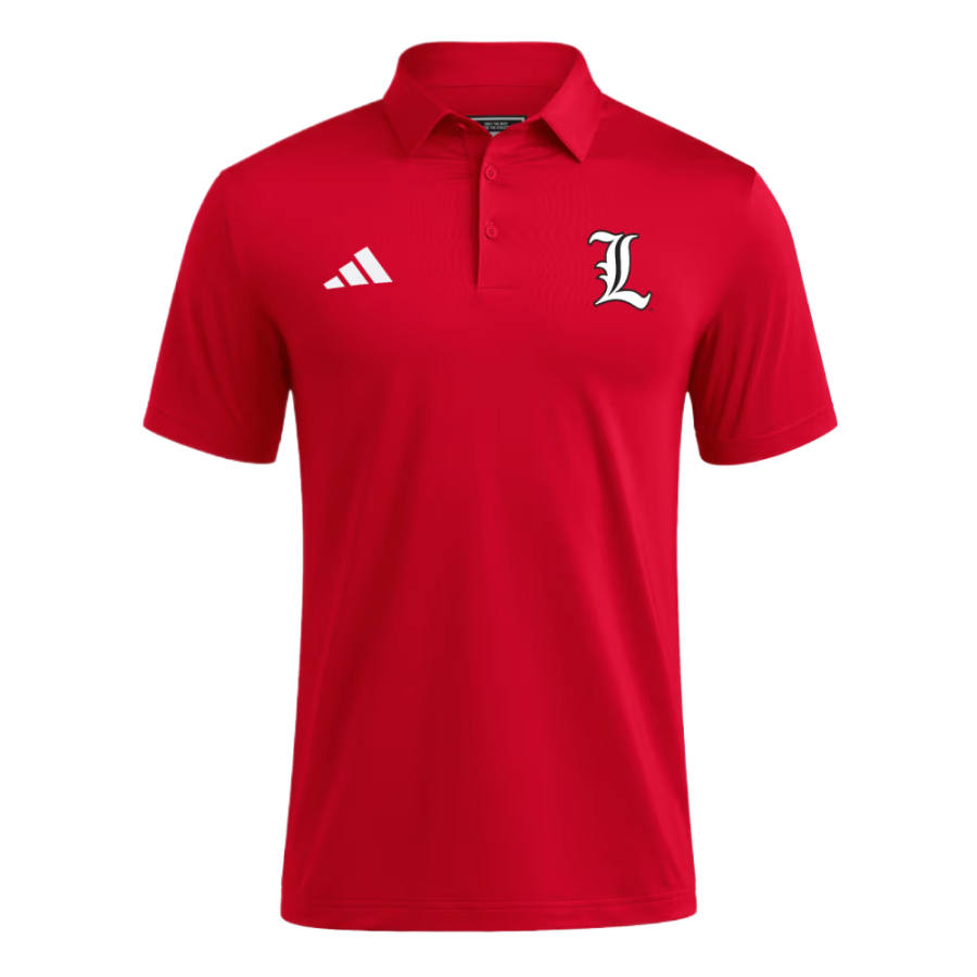 Adidas Adidas Polo Shirts Men's White/Team Power Red Polo Collar Moderate Straight Fit