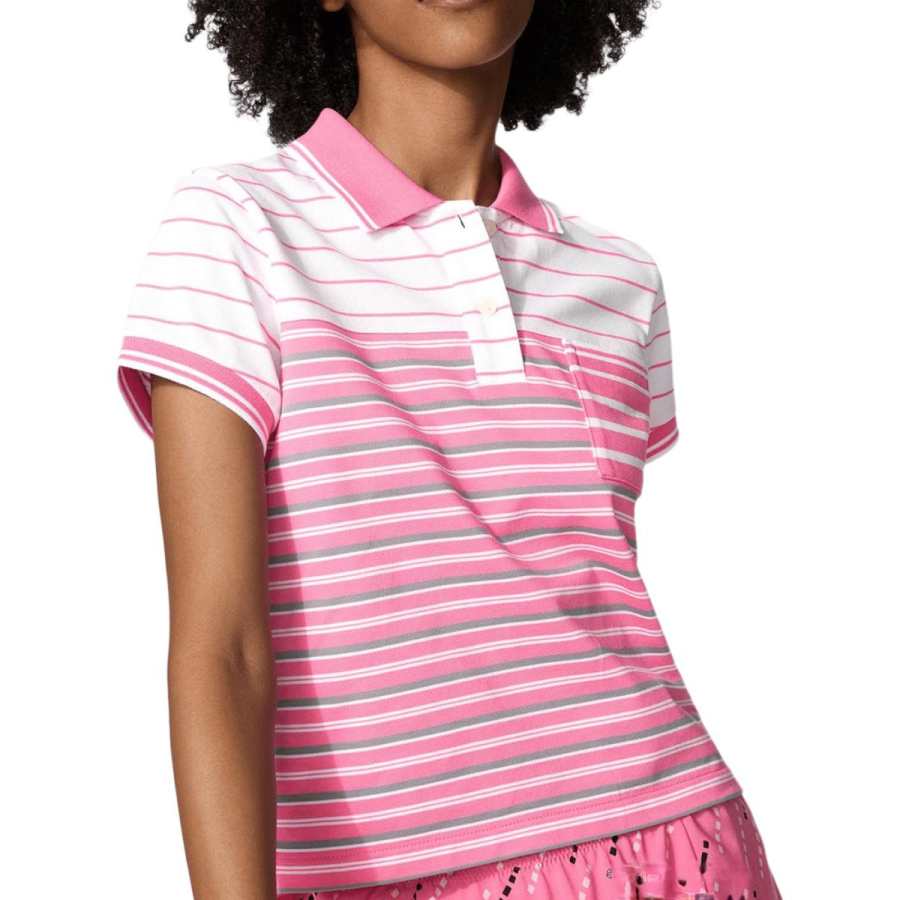 UNIQLO Francesco Risso Polo Shirts Women's Pink Lapel