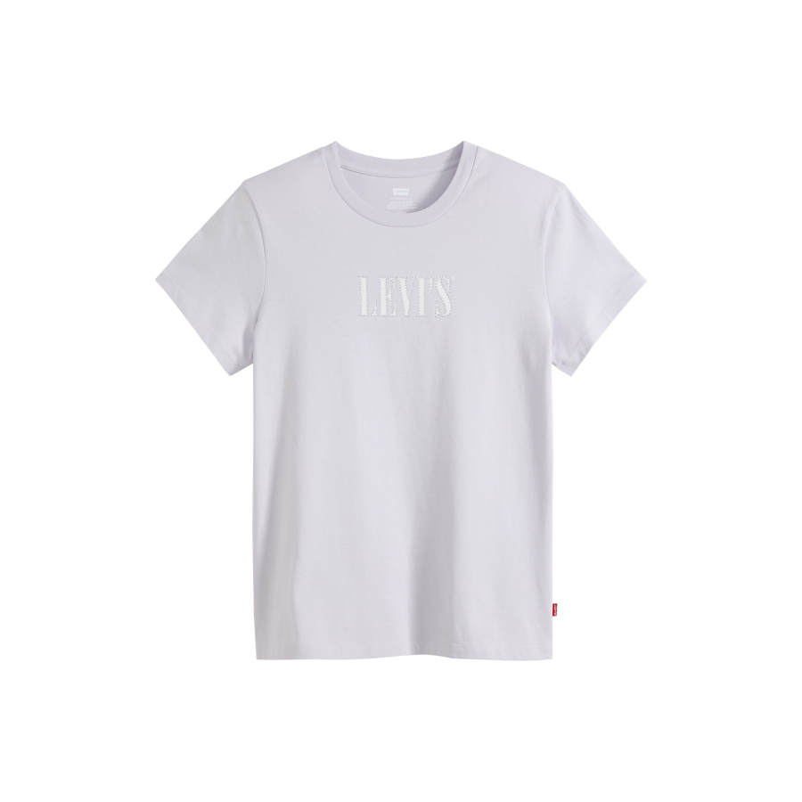 Levis T Shirts Women's Light Purple Crew Neck