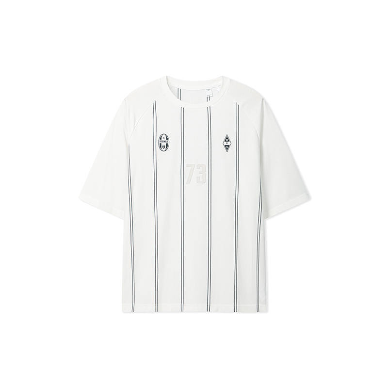FILA ORIGINALE T Shirts Men's Cloud White Crew Neck Moderate Straight Fit
