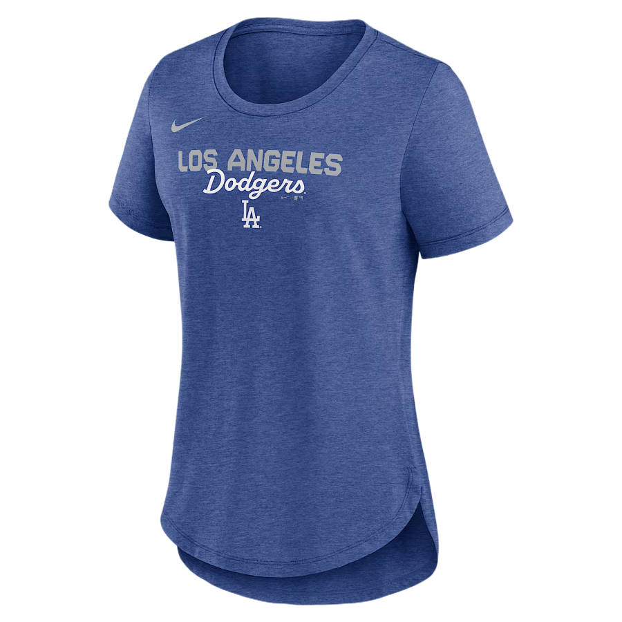 Nike Nike X MLB T Shirts Women's Pink Blue Heather Crew Neck Moderate