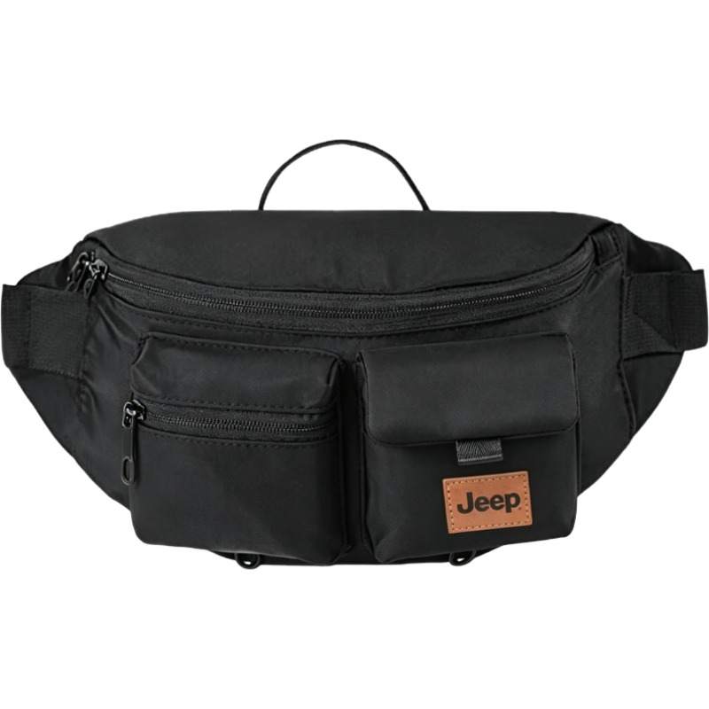 Jeep Nylon Fabric Crossbody Bags Regular Men's Black
