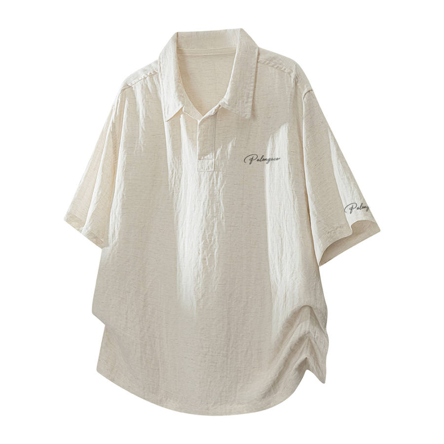 PAL ONGACO Polo Shirts Unisex Polo Collar Moderate Straight Fit