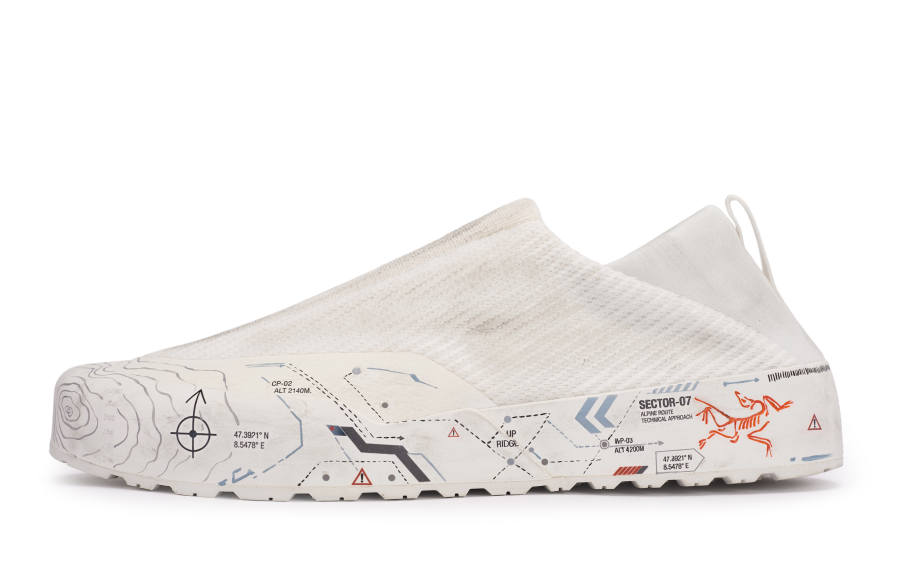 Arcteryx KRAGG Casual Shoes Unisex Low Top White/Gray/Orange