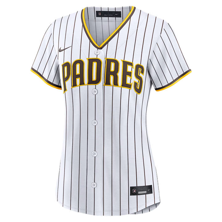 Nike Nike San Diego Padres Sportswear Women's White V Neck Moderate