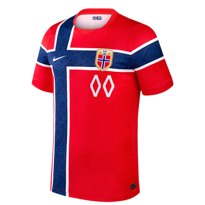 Nike Nike Norwegian National Team Soccer Jerseys Men's Chile Red Crew Neck Moderate