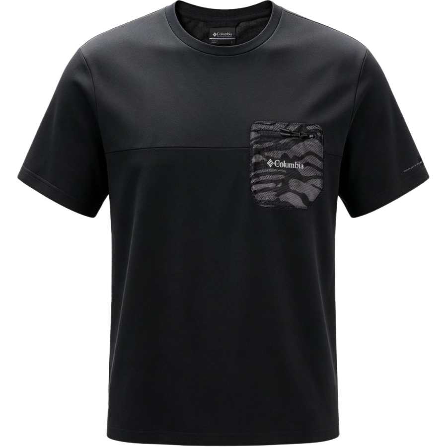 Columbia Casual Sportswear Men's Black Crew Neck Moderate