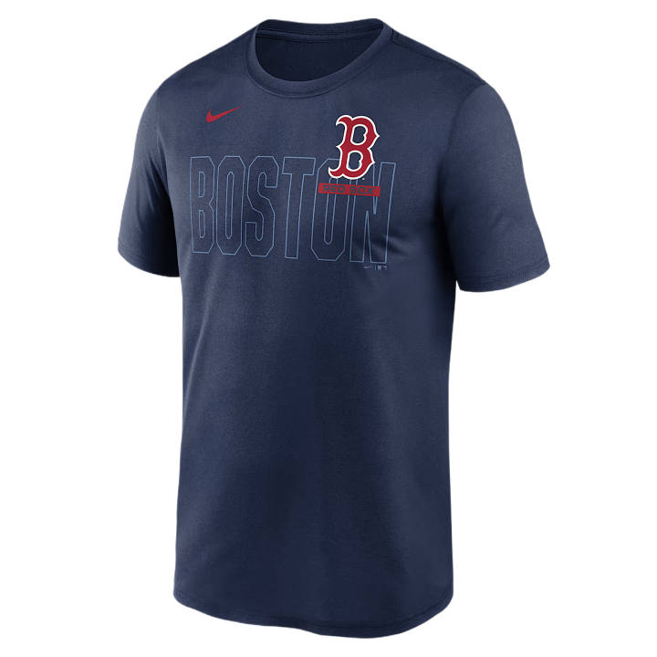 Nike Nike T Shirts Men's Marine Blue Crew Neck Moderate