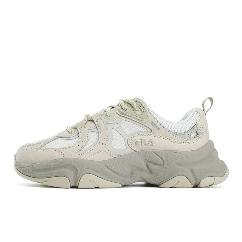 FILA MARS 3 Chunky Sneakers Women's Low Top White Agate Gray/Sun Kiss Pink