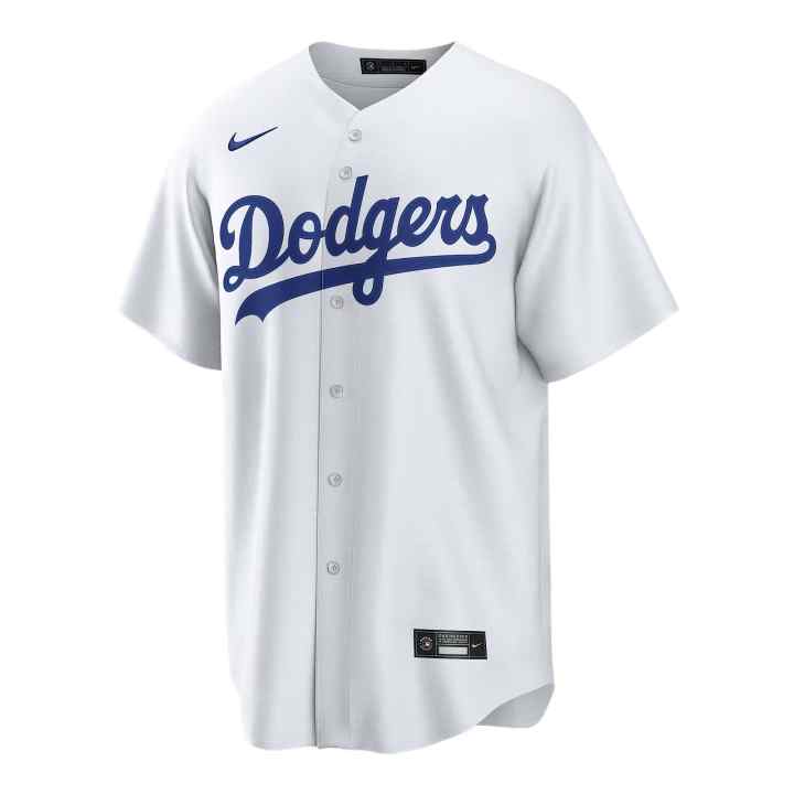 Nike Nike MLB Los Angeles Dodgers Sportswear Men's White V Neck Moderate