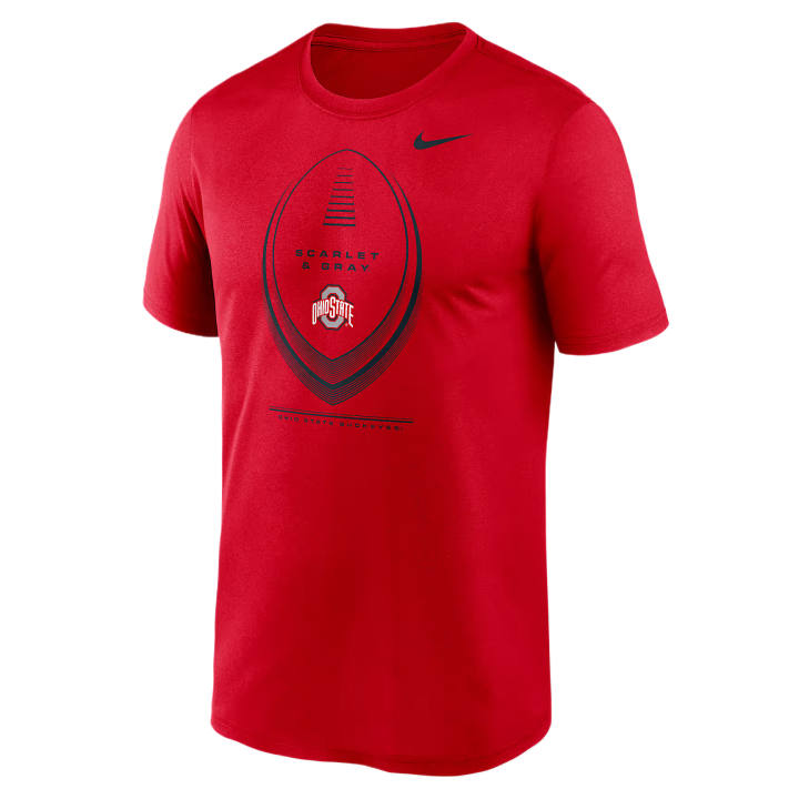 Nike Nike T Shirts Men's Red Crew Neck Moderate