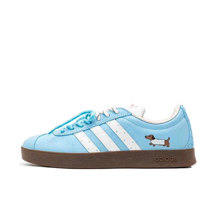 Adidas Adidas Vl Court Classic German Army Trainers Unisex Low Top Blue/White