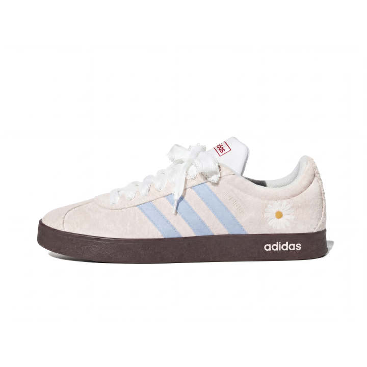 Adidas Adidas Vl Court Classic German Army Trainers Unisex Low Top Ecru