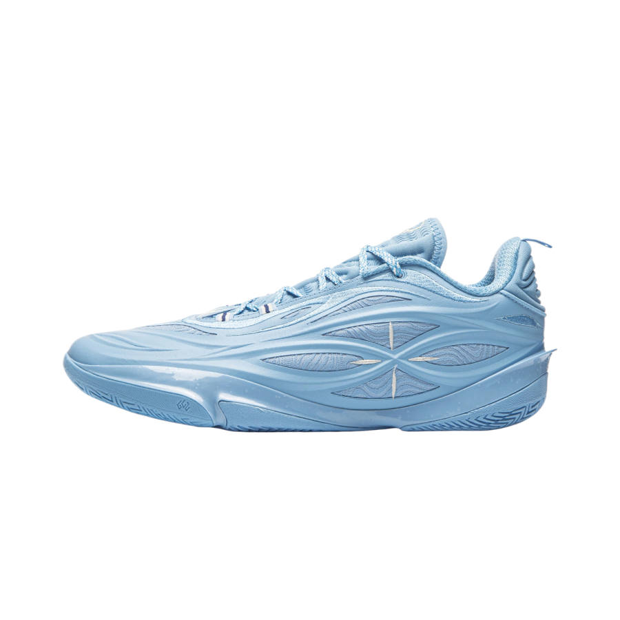 Li-Ning Li Ning Basketball Shoes Men's Low Top Light Sea Blue