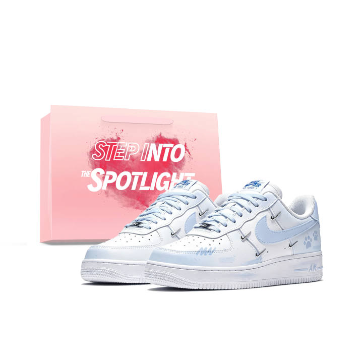 Nike Nike Air Force 1 Skateboard Shoes Women's Low Top Blue