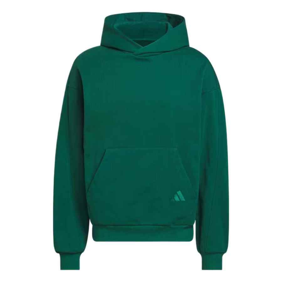 Adidas Adidas Future Icons Sweatshirts Men's University Green Hooded Non Detachable Moderate