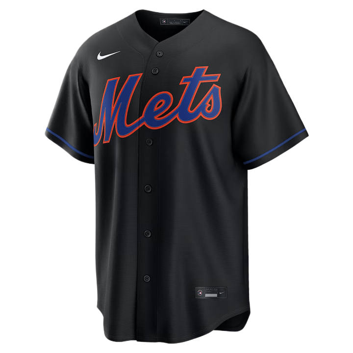 Nike Nike Baseball Jerseys Men's Black V Neck Moderate Straight Fit