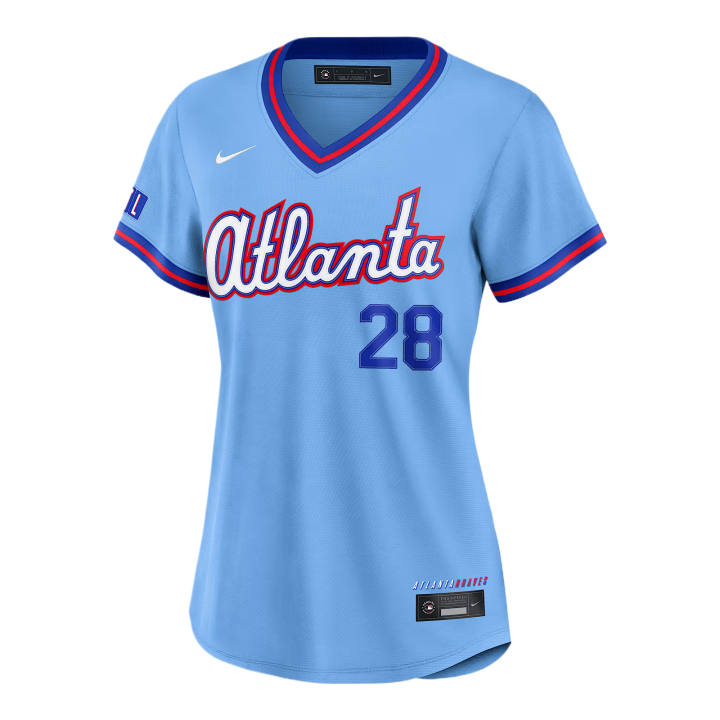 Nike Nike X MLB Sportswear Women's Pink/Blue V Neck Moderate