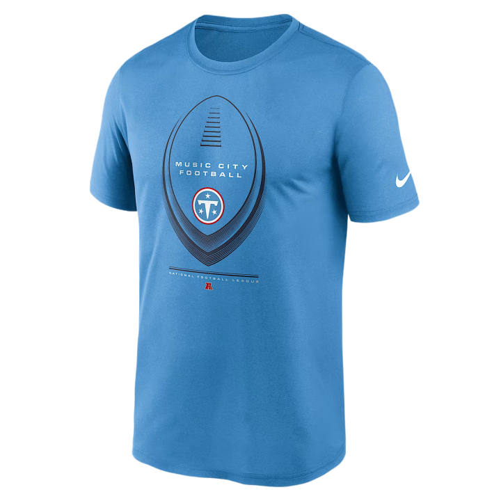 Nike Nike T Shirts Men's Light Blue Crew Neck Moderate