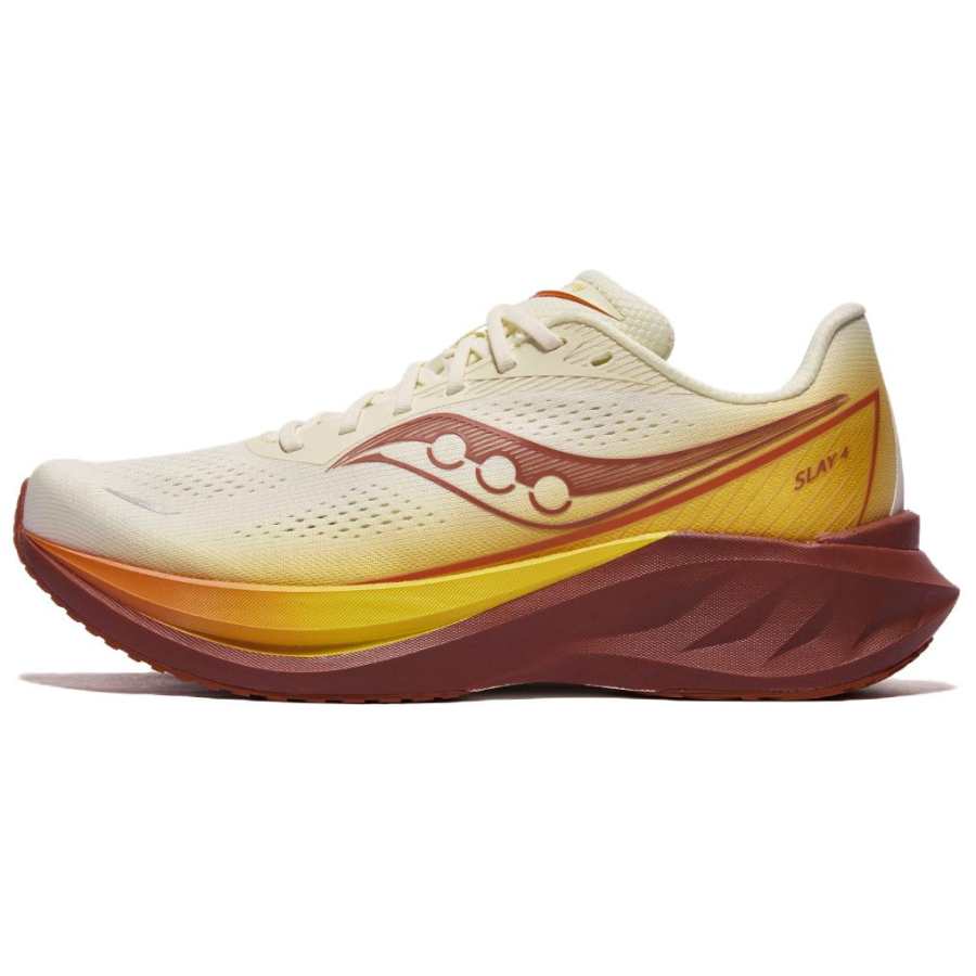 Saucony Slay Full Speed 4 Running Shoes Unisex Beige Yellow