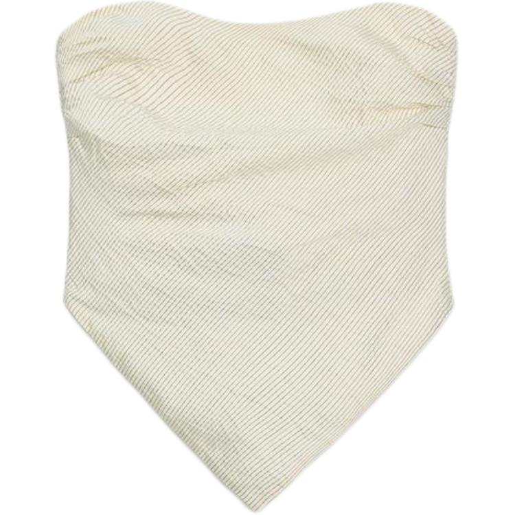 ZARA Strapless Tops Women's Nude/Black Other