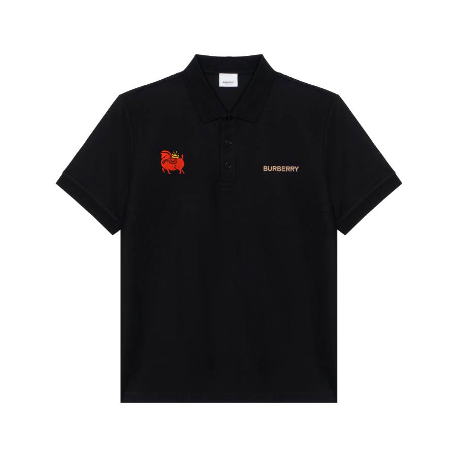 Burberry Polo Shirt Men's Black