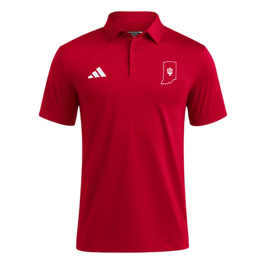 Adidas Adidas Polo Shirts Men's Victory Team Red/White Polo Collar Moderate Straight Fit
