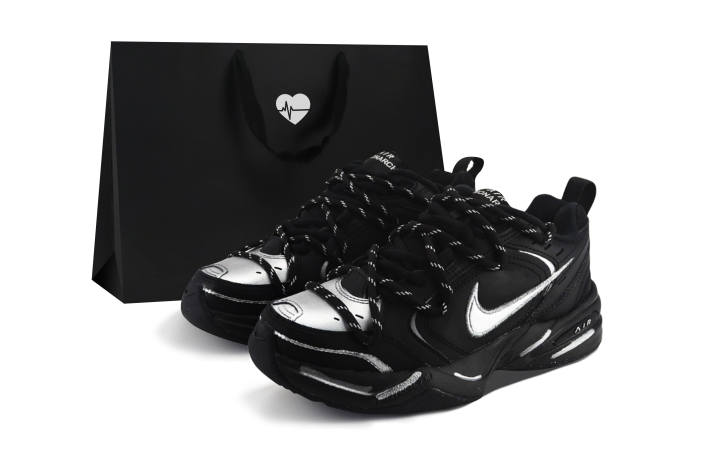 Nike Nike Air Monarch 4 Chunky Sneakers Unisex Low Top Black/Silver