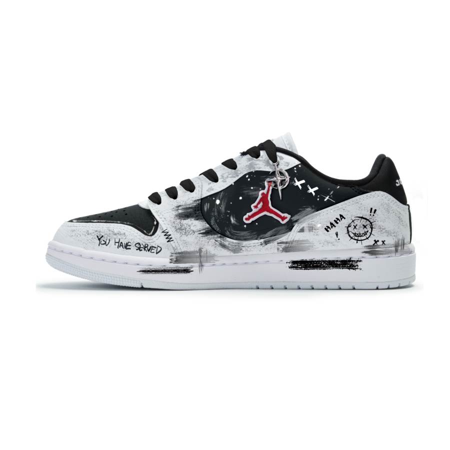 Jordan Jordan COURT CONNECT Skateboard Shoes Unisex Low Top Black/White