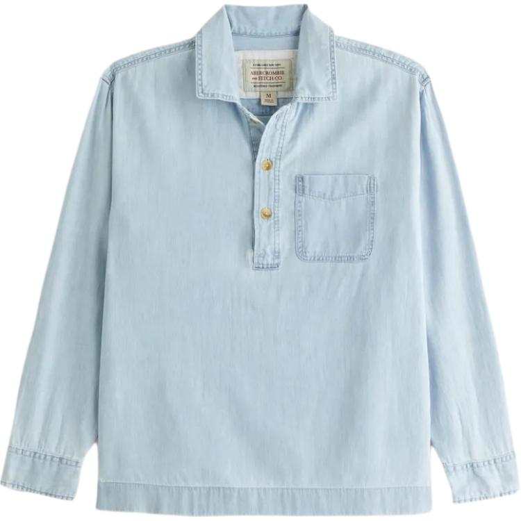 Abercrombie&Fitch Shirts Men's Light Washed Moderate