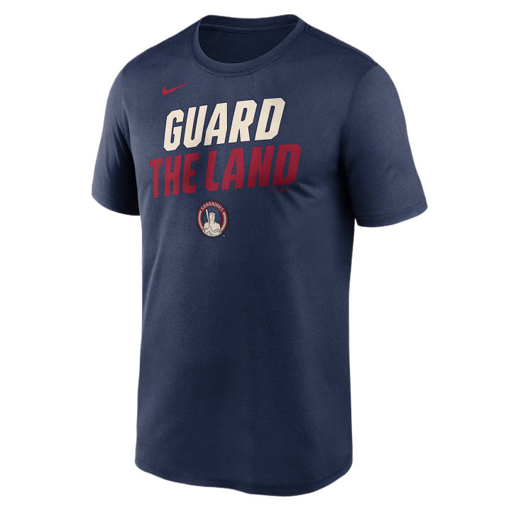 Nike Nike T Shirts Men's Marine Blue Crew Neck Moderate