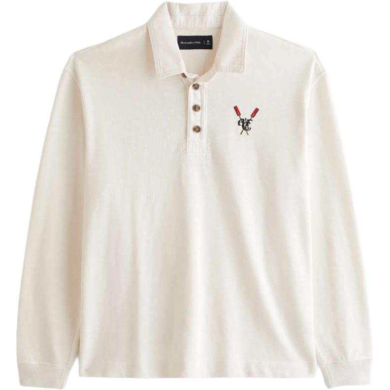 Abercrombie&Fitch Polo Shirts Men's Beige Moderate