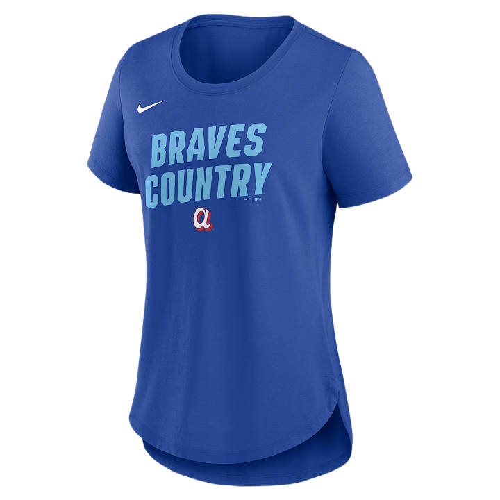 Nike Nike X MLB T Shirts Women's Royal Crew Neck Moderate