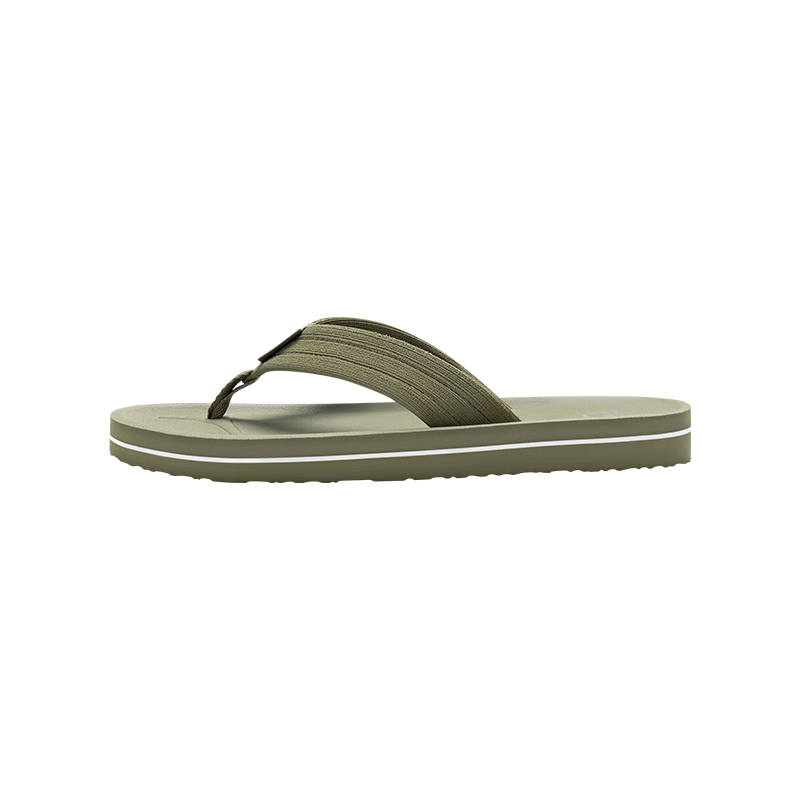 Quiksilver EVA Slip Resistant Abrasion Resistant Flip Flops Unisex Olive Green