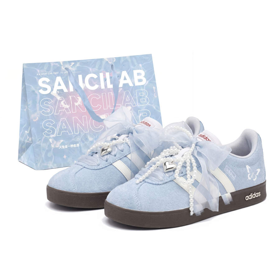 Adidas Adidas VL COURT 2.0 Skateboard Shoes Unisex Low Top White