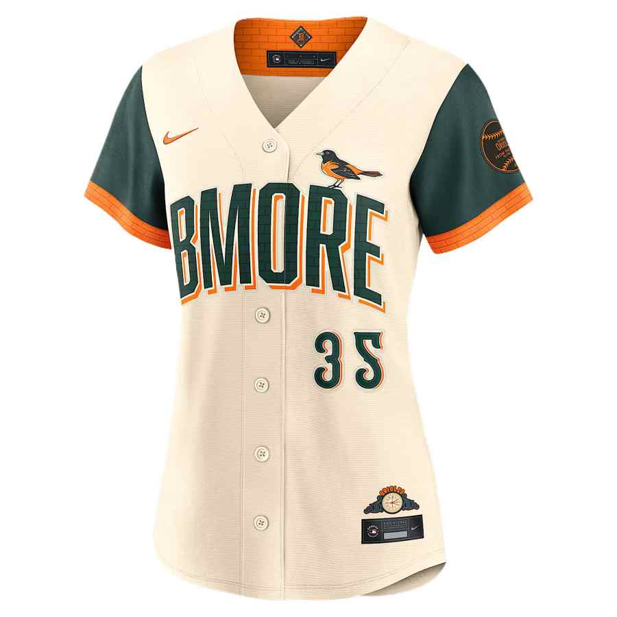 Nike Nike Baltimore Orioles Sportswear Women's Natural V Neck Moderate