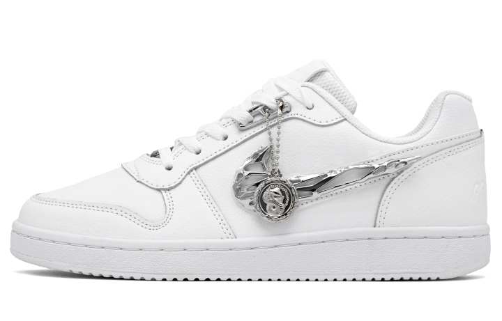 Nike Nike EBERNON Skateboard Shoes Unisex Low Top Silver/White