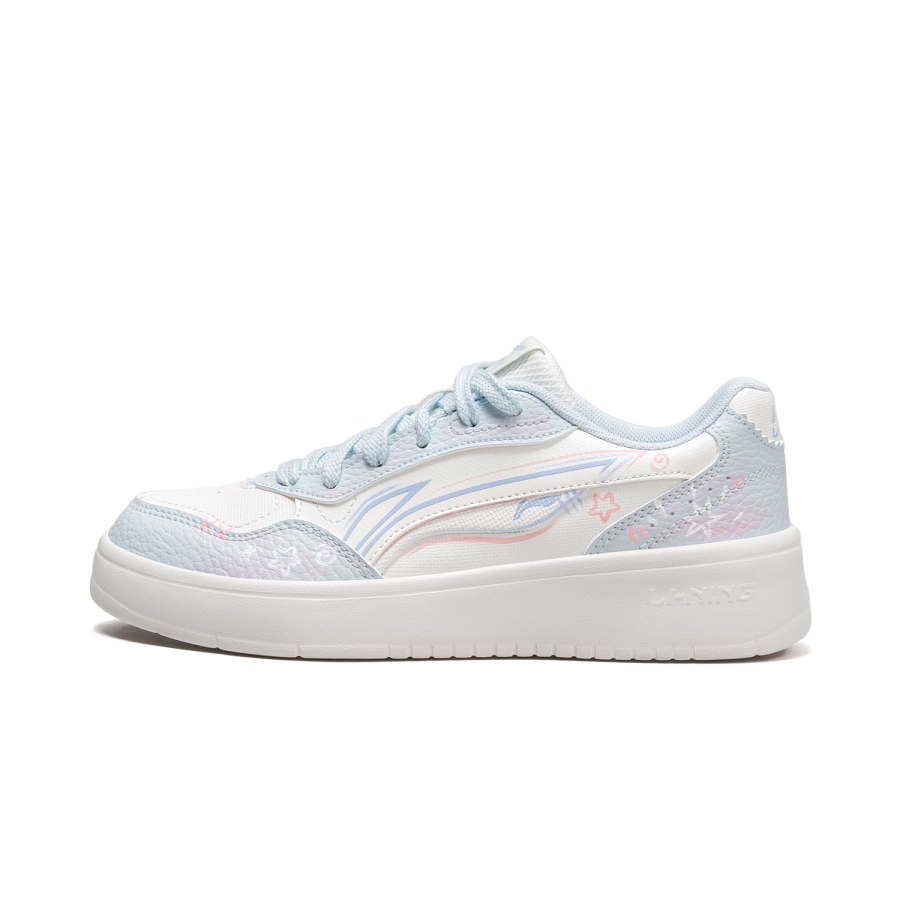 Li-Ning Li Ning Wheat Age Skateboard Shoes Women's Low Top White/Blue