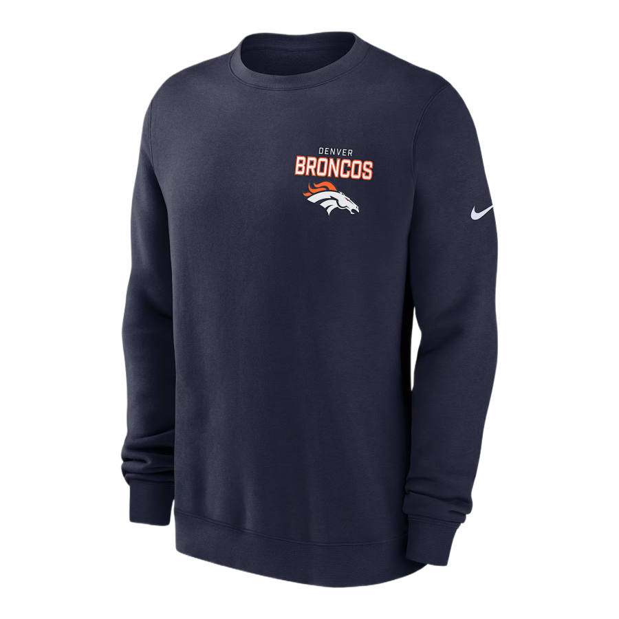 Nike Nike NFL Sweatshirts Men's Marine Blue Crew Neck Moderate