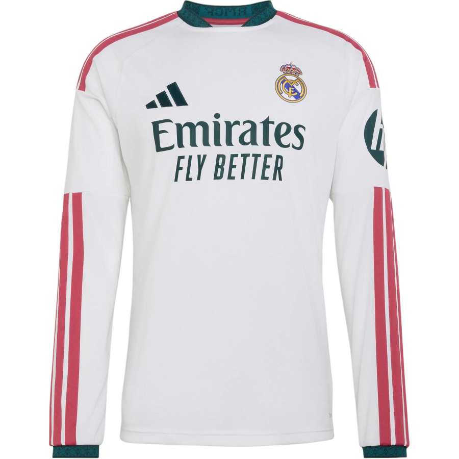 Adidas Adidas Real Madrid Soccer Jerseys Men's White/Pink/Green Moderate Straight Fit
