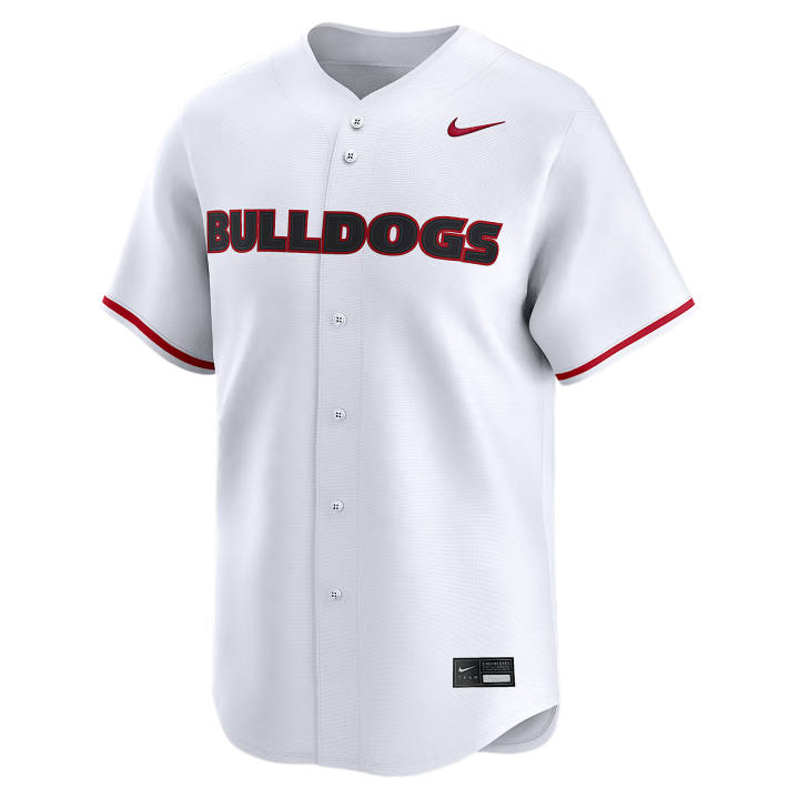 Nike Nike Georgia Sportswear Men's White V Neck Moderate