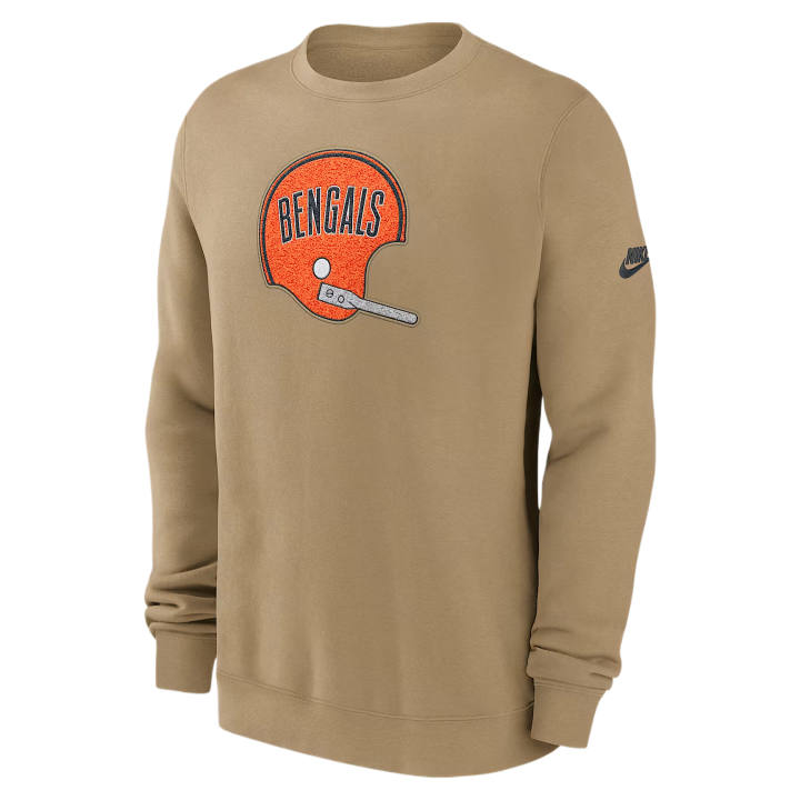 Nike Nike Sweatshirts Men's Tan/Beige Crew Neck Moderate Straight Fit