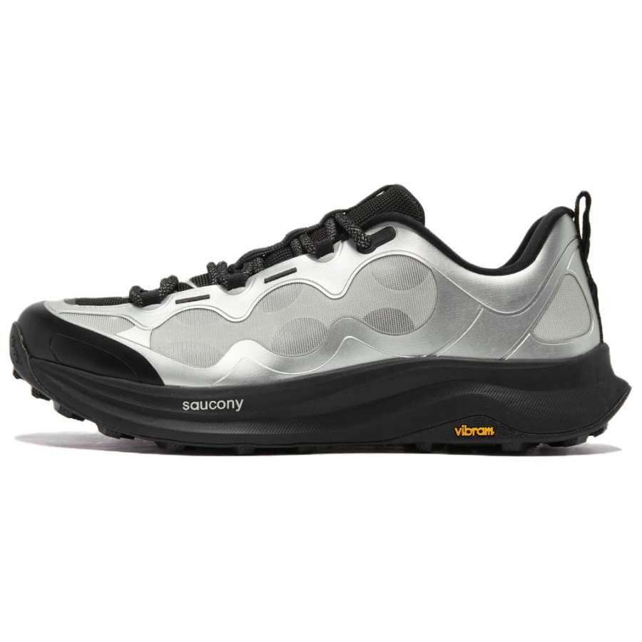 Saucony PEREGRINE Falcon 16 Running Shoes Unisex Low Top Silver Black