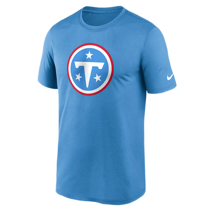 Nike Nike T Shirts Men's Light Blue Crew Neck Moderate