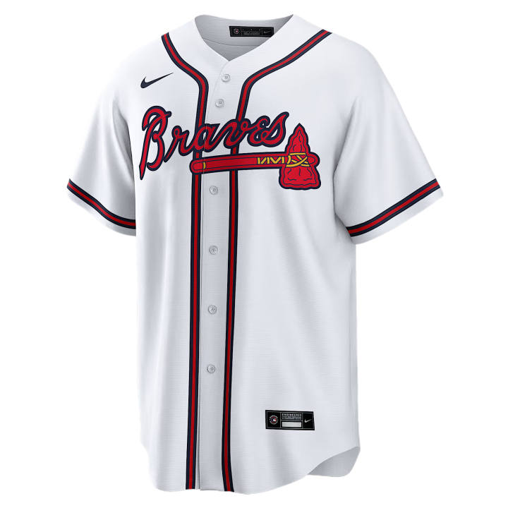 Nike Nike Atlanta Braves Sportswear Men's White V Neck Moderate