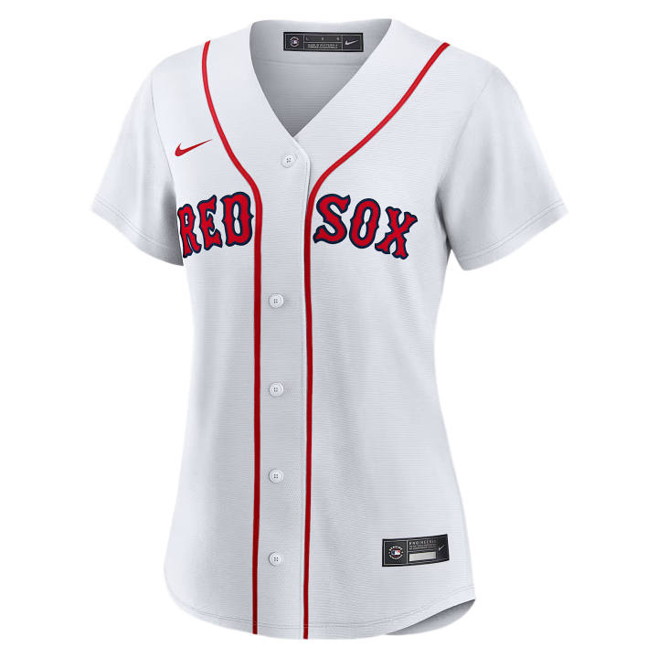 Nike Nike Boston Red Sox Sportswear Women's White V Neck Moderate