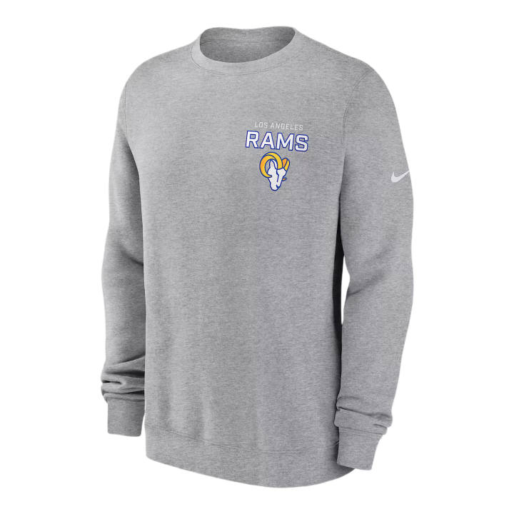Nike Nike NFL Sweatshirts Men's Dark Gray Heather Crew Neck Moderate
